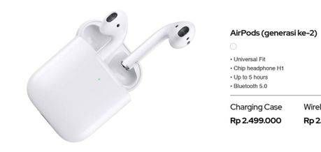 Promo Harga APPLE AirPods Generasi Ke-2  - iBox