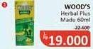 Promo Harga Woods Herbal Cough Medicine plus Honey 60 ml - Alfamidi