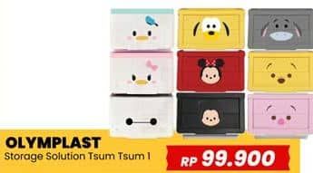Promo Harga Olymplast Storage Solution Kotak Serbaguna Tsum Tsum 1  - Yogya