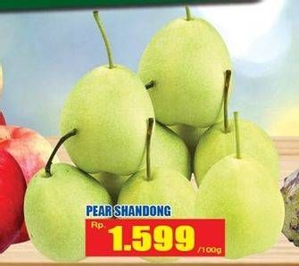 Promo Harga Pear Shandong per 100 gr - Hari Hari