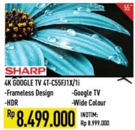 Promo Harga Sharp 4T-C55FJ1X  - Hypermart