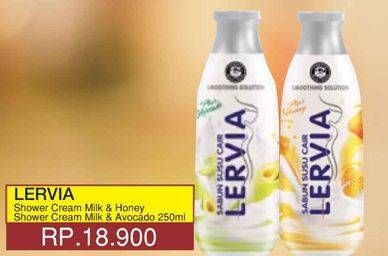 Promo Harga LERVIA Shower Cream Milk Honey, Milk Avocado 250 ml - Yogya