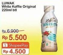 Promo Harga Luwak White Koffie Ready To Drink Original 220 ml - Indomaret