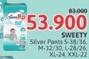 Promo Harga Sweety Silver Pants S36, S38, XL24, XXL22, M32, L26, L28, M30 22 pcs - Alfamidi
