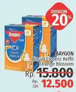 Promo Harga BAYGON Liquid Electric Refill Orange Blossom  - LotteMart