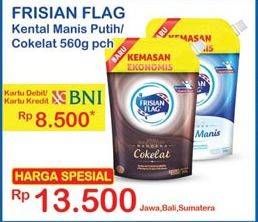 Promo Harga FRISIAN FLAG Susu Kental Manis Cokelat, Putih 560 gr - Indomaret