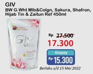 GIV Body Wash Mulberry & Collagen/Pearl & Sakura / Hijab Saffron & Niacinamide/Tin & Zaitun 450ml
