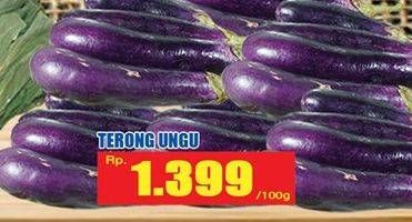 Promo Harga Terong Ungu per 100 gr - Hari Hari