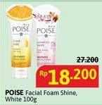 Promo Harga Poise Facial Foam Clear Shine, Luminous White 100 gr - Alfamidi