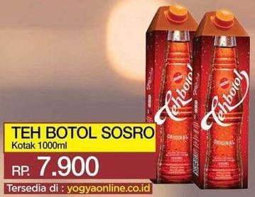 Promo Harga SOSRO Teh Botol Original 1000 ml - Yogya