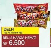 Promo Harga DELFI TOP Chocolate All Variants per 2 pcs 38 gr - Yogya