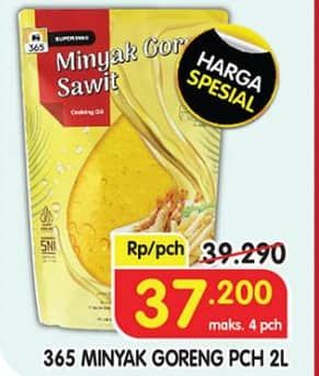 Promo Harga 365 Minyak Goreng 2000 ml - Superindo