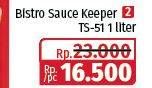 Promo Harga Lion Star Sauce Keeper TS-51 1 ltr - Lotte Grosir
