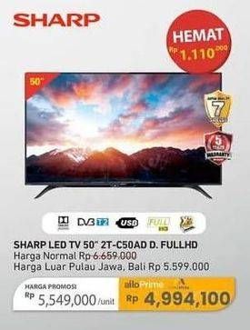 Promo Harga Sharp 2T-C50AD1i 50 Inch Full-HD TV   - Carrefour