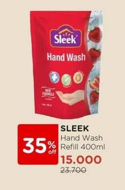 Promo Harga Sleek Hand Wash Antibacterial 400 ml - Watsons