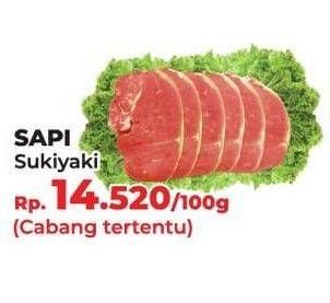 Promo Harga Sapi Sukiyaki per 100 gr - Yogya