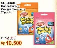 Promo Harga CEREBROFORT Marine Gummy Orange, Strawberry 20 gr - Indomaret