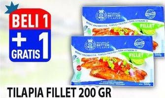 Promo Harga Ikan Fillet Tilapia 200 gr - Hypermart