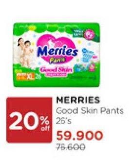 Promo Harga Merries Pants Good Skin XL26 26 pcs - Watsons