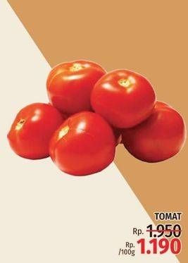 Promo Harga Tomat per 100 gr - LotteMart