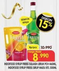 Promo Harga Freiss Syrup Squash/Freiss Syrup   - Superindo