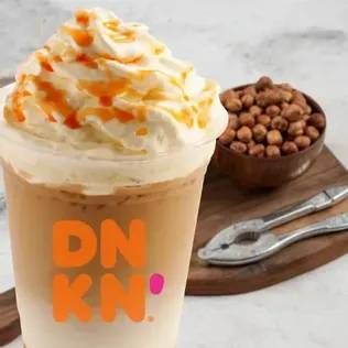 Promo Harga Dunkin Iced Cafe Latte Hazelnut (ukuran M)  - Dunkin Donuts