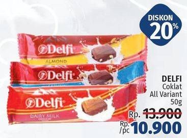 Promo Harga DELFI Chocolate All Variants 55 gr - LotteMart