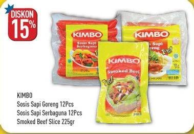 Promo Harga KIMBO Sosis Sapi Goreng/Sosis Sapi Serbaguna/Smoked Beef Slice  - Hypermart