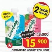 Promo Harga Greenfields Yogurt All Variants 110 gr - Superindo