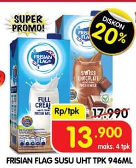 Promo Harga Frisian Flag Susu UHT Purefarm 946 ml - Superindo