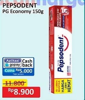 Promo Harga Pepsodent Pasta Gigi Pencegah Gigi Berlubang White 150 gr - Alfamart