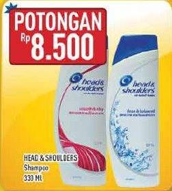 Promo Harga HEAD & SHOULDERS Shampoo 330 ml - Hypermart