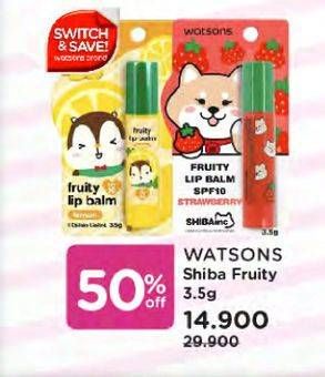 Promo Harga WATSONS Fruity Lip Balm 3 gr - Watsons