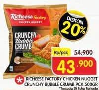 Promo Harga Richeese Factory Chicken Nugget Crunchy Bubble Crumb 500 gr - Superindo