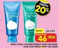 Promo Harga Senka Perfect Whip Facial Foam Acne Care 100 gr - Superindo