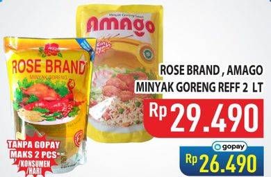 Promo Harga Rose Brand/Amago Minyak Goreng  - Hypermart