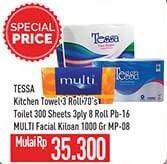 Promo Harga Tessa Kitchen Towel/Toilet/Multi Facial Kiloan  - Hypermart