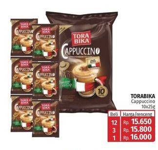 Promo Harga Torabika Cappuccino per 10 sachet 25 gr - Lotte Grosir