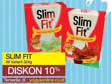 Promo Harga SLIM & FIT Powder Milk All Variants per 6 sachet 54 gr - Yogya