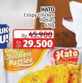 Promo Harga Hato Crispy Chicken Patties 670 gr - Lotte Grosir