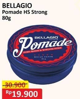 Promo Harga Bellagio Pomade High Shine & Normal Hold 80 gr - Alfamart