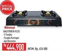 Promo Harga RINNAI RI 522C | Gas Stove  - Hypermart