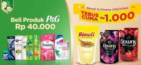 Promo Harga BIMOLI Minyak Goreng / DOWNY Parfum Collection 230ml  - Indomaret