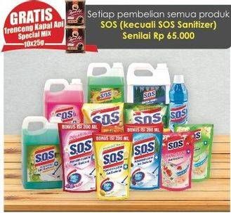 Promo Harga SOS Products Kecuali SOS Sanitizer  - Lotte Grosir