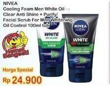Promo Harga NIVEA MEN Facial Foam Acne Oil Control, Oil Control Men Cooling 100 ml - Indomaret
