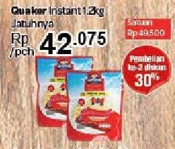 Promo Harga Quaker Oatmeal Original 1200 gr - Carrefour