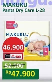 Promo Harga Makuku Dry & Care Celana L28 28 pcs - Alfamart