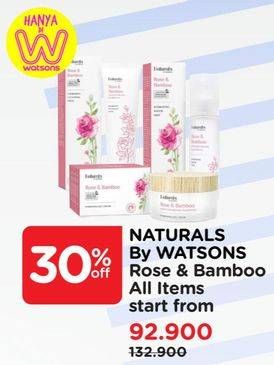 Promo Harga NATURALS BY WATSONS Rose Bamboo Hydrating Gel Cream All Variants  - Watsons