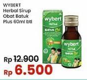 Wybert Obat Batuk Plus Herbal 60 ml Diskon 49%, Harga Promo Rp6.500, Harga Normal Rp12.900
