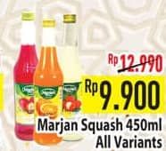 Promo Harga Marjan Syrup Squash All Variants 450 ml - Hypermart